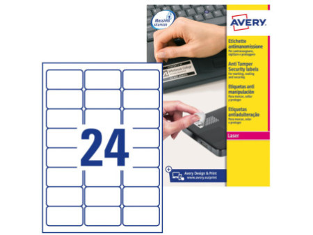 AVERY Zweckform Etiquette indécollable, blanc