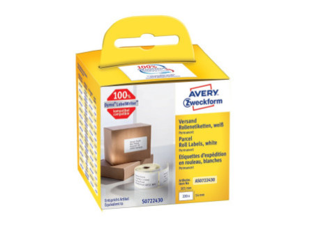 AVERY Zweckform Etiquettes en rouleau, 101 x 54mm, blanc