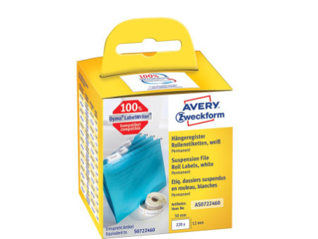 AVERY Zweckform Etiquettes en rouleau, 50 x 12 mm, blanc