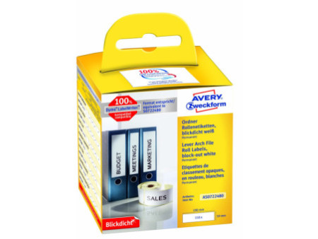 AVERY Zweckform Etiquettes en rouleau, classeur, 190 x 59 mm