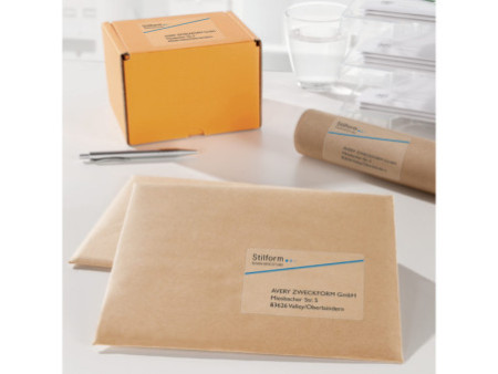 AVERY Zweckform Etiquette d'expédition, 210 x 297 mm,transp.