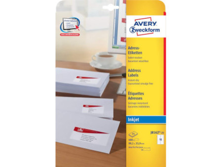 AVERY Zweckform Etiquette d'adresse jet encre,99,1 x 33,9 mm