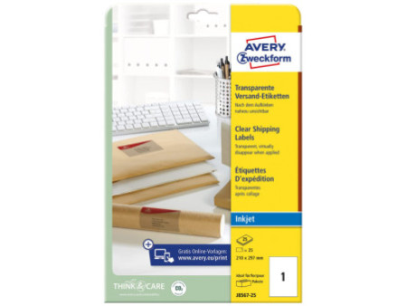 AVERY Zweckform Etiquette d'expédition transparente