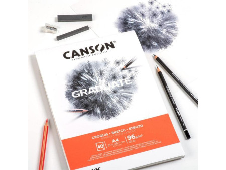 CANSON Bloc de dessin GRADUATE CROQUIS, A3