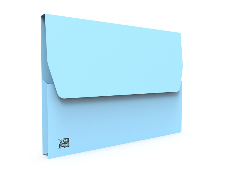 Oxford Pochette document à soufflet, A4, bleu pastel