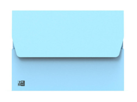 Oxford Pochette document à soufflet, A4, bleu pastel