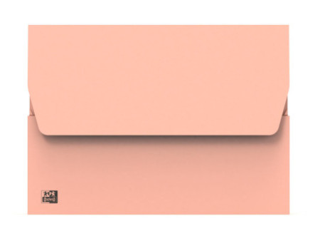 Oxford Pochette document à soufflet, A4, rose pastel