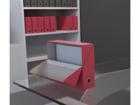 Oxford Boîte transfert toilée, format A4, rouge