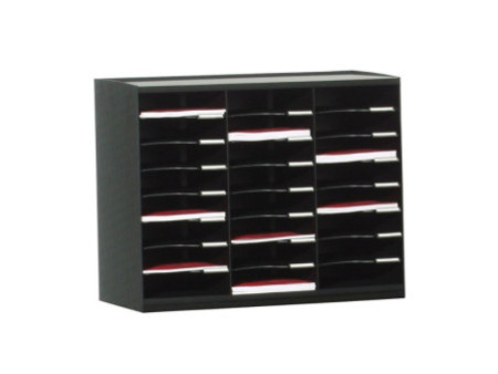 PAPERFLOW Trieur monobloc, 36 compartiments, noir