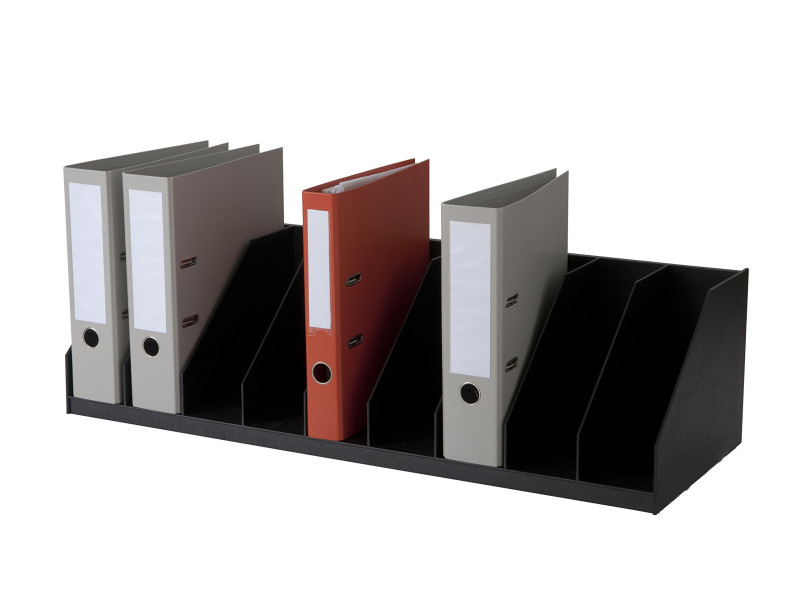 PAPERFLOW Trieur à cases fixes, 10 cases, noir