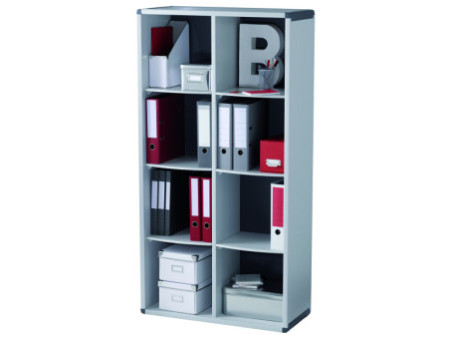 PAPERFLOW Etagère, 8 casiers, gris / anthracite