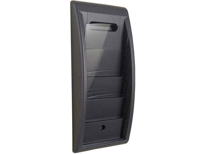 PAPERFLOW Porte-brochures mural Quick fit, A4, anthracite