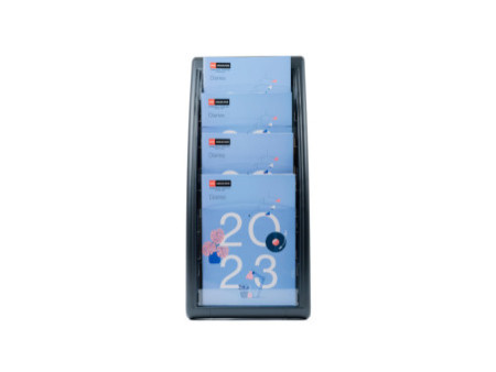 PAPERFLOW Porte-brochures mural Quick fit, A5, noir