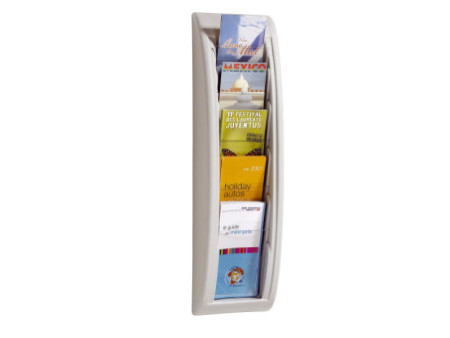 PAPERFLOW Porte-brochures mural Quick fit, 1/3 A4, gris