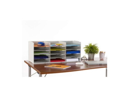 PAPERFLOW Station de tri Formularbox, 15 compartiments, gris