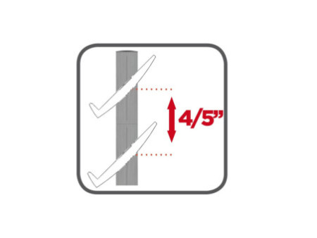 PAPERFLOW Porte-prospectus Corner easyDisplays, noir