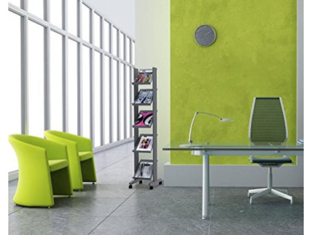 PAPERFLOW Porte-prospectus Corner easyDisplays, gris/noir