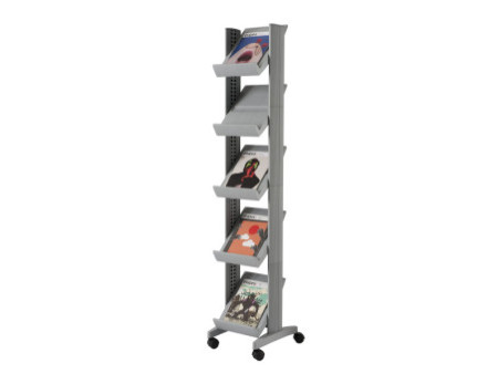 PAPERFLOW Porte-prospectus Corner easyDisplays, 5 étagères