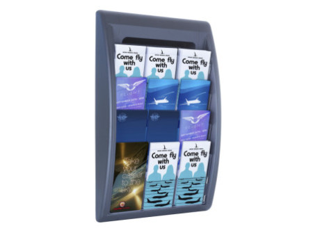 PAPERFLOW Porte-brochures mural Quick fit, 4 compartiments