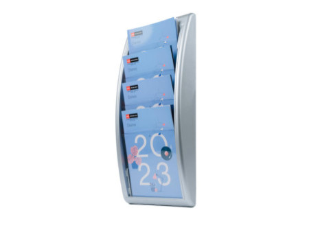 PAPERFLOW Porte-brochures mural Quick fit, 4 compartiments