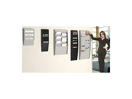 PAPERFLOW Trieur mural, 6 compartiments, A4, gris