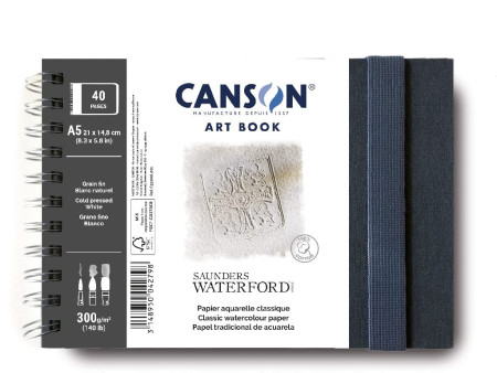 CANSON Carnet de dessin ART BOOK Saunders Waterford, A5