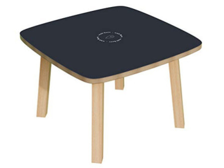 PAPERFLOW Table d'appoint WOODY, en bois massif, blanc