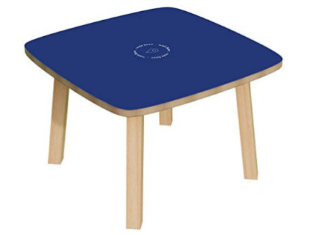 PAPERFLOW Table d'appoint WOODY, en bois massif, blanc