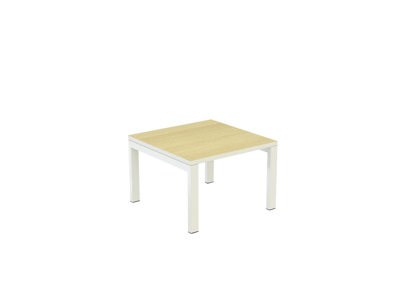 PAPERFLOW Table basse easyDesk, carré, hêtre / blanc