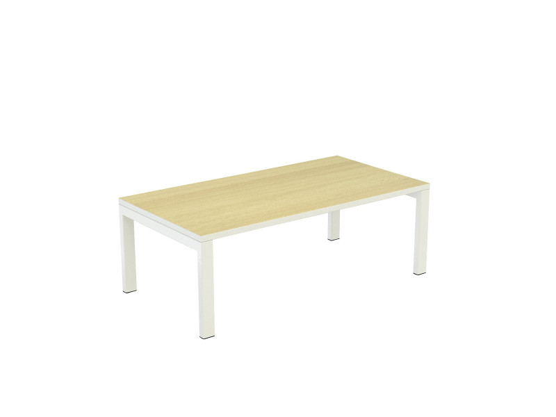 PAPERFLOW Table basse easyDesk, rectangulaire, hêtre / blanc