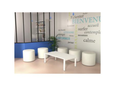 PAPERFLOW Table basse easyDesk, rectangulaire, hêtre / blanc