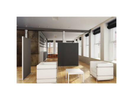 PAPERFLOW Cloison easyScreen, surface textile, anthracite