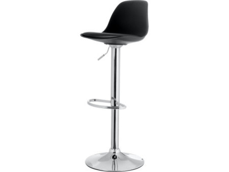 PAPERFLOW Chaise de bar 'BOBBA', ensemble de 2, noir