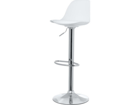 PAPERFLOW Chaise de bar 'BOBBA', ensemble de 2, blanc