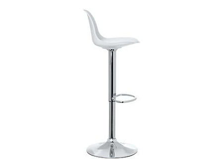 PAPERFLOW Chaise de bar 'BOBBA', ensemble de 2, blanc
