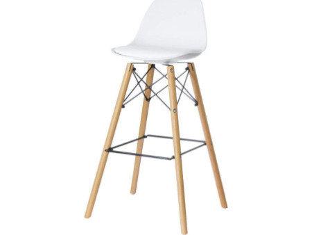 PAPERFLOW Chaise de bar 'STELLWOOD', ensemble de 2, blanc