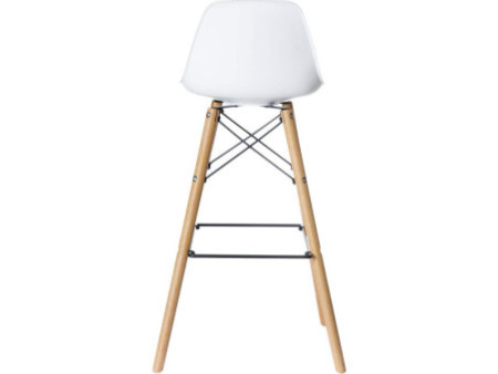 PAPERFLOW Chaise de bar 'STELLWOOD', ensemble de 2, blanc