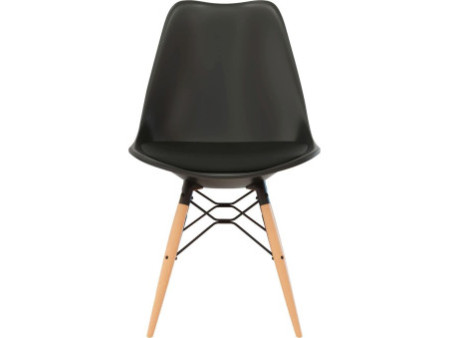 PAPERFLOW Chaise visiteur 'DOGEWOOD', ensemble de 2, noir