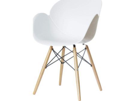 PAPERFLOW Chaise visiteur 'KIWOOD', ensemble de 2, blanc