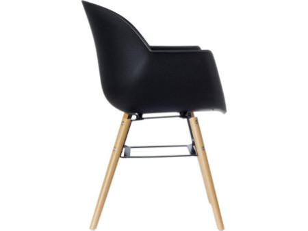 PAPERFLOW Chaise visiteur 'WISEMAN', ensemble de 2, noir