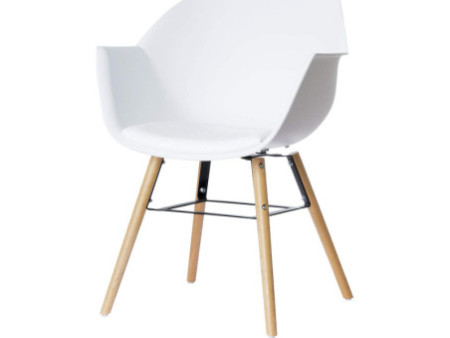 PAPERFLOW Chaise visiteur 'WISEMAN', ensemble de 2, blanc