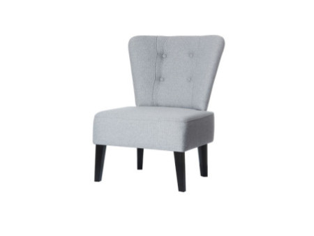 PAPERFLOW Fauteuil visiteur 'Brighton', gris / noir