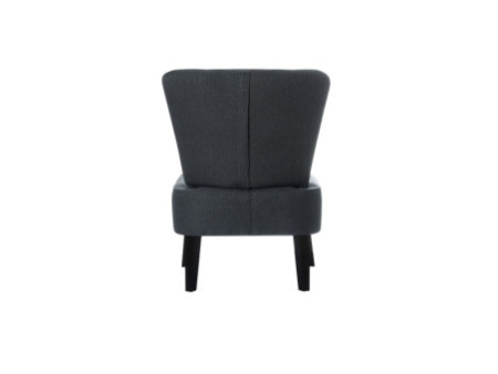 PAPERFLOW Fauteuil visiteur 'Brighton', anthracite / noir
