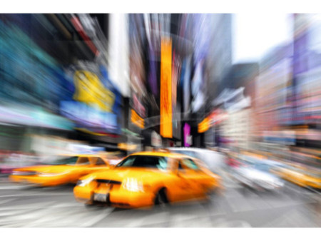 PAPERFLOW Poster mural 'Manhattan Taxi', en plexiglas
