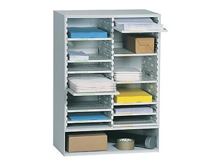 PAPERFLOW Station de tri postal, 12 casiers, gris