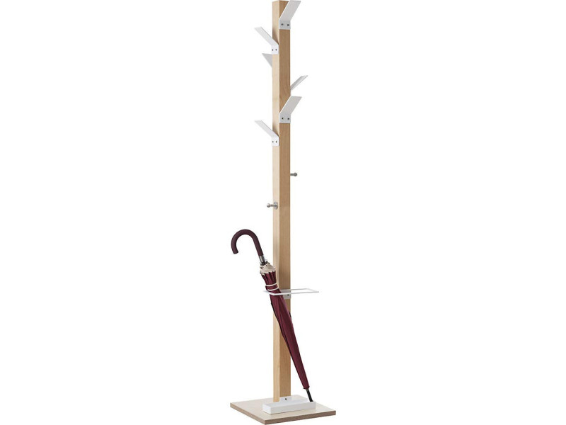 PAPERFLOW Portemanteau 'easyCloth', porte-parapluie, blanc