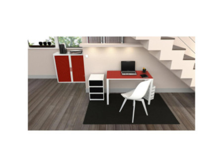 PAPERFLOW Caisson mobile 'easyBox', 3 tiroirs, blanc / noir
