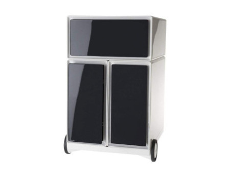 PAPERFLOW Caisson mobile 'easyBox', 1 tiroir, blanc / noir