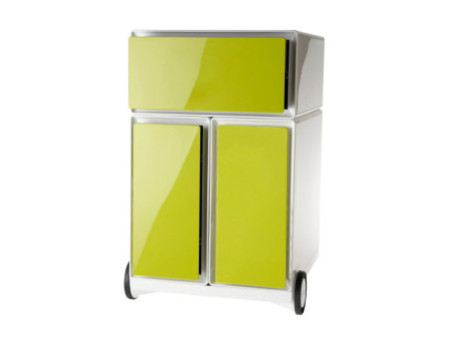 PAPERFLOW Caisson mobile 'easyBox', 1 tiroir, blanc / vert