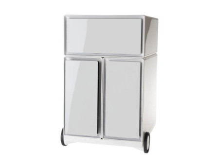 PAPERFLOW Caisson mobile 'easyBox', 1 tiroir, blanc / blanc